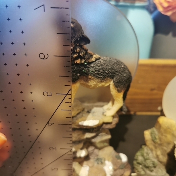 2 howling wolves under the moonlight vintage witchcore dark academia candle hold - Picture 4 of 9